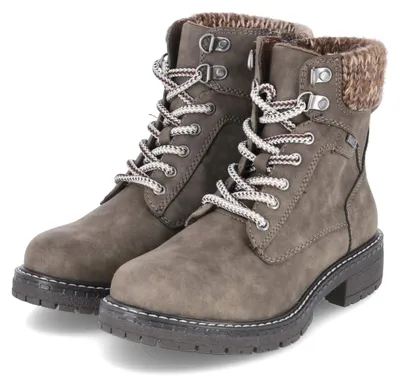 Produktbild von Jane Klain Damen Schnürboots Taupe Textil & Synthetik Größe: 40