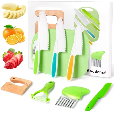 Produktbild von 8-teiliges Kindermess-Set für sicheres Kochen