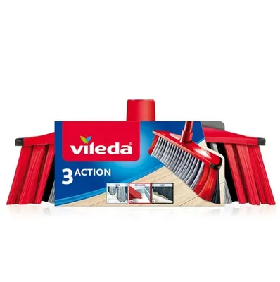 Produktbild von Wymienna głowica miotły Vileda 3Action 3 włosie do kurzu, grubego brudu, włosów, zakamarków