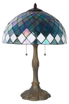 Immagine prodotto di Lampada da tavolo Tiffany Clayre & Eef Ø 40x61 cm Vetro blu