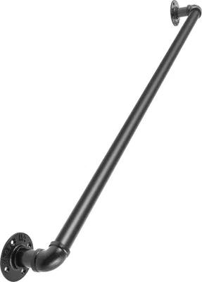 Produktbild von Pipe Stair Handrail Staircase Handrail 2 FT Carbon Steel for Wall Mount