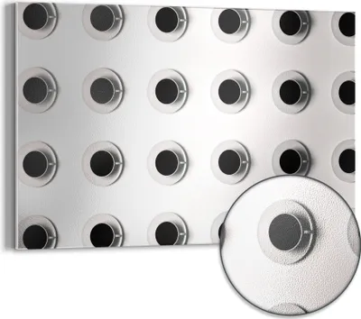 Produktbild von DEQORI Magnettafel Metall 60x40 cm 'Kaffeesinfonie' Whiteboard Pinnwand Magnetboard Büro