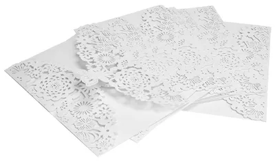 Obrázok produktu pre 10Pcs/Set European Style Carved Personalized Business Wedding Invitation Cards Party (#1)