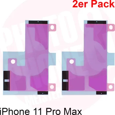 Produktbild von 2x iPhone 11 Pro Max Ersatz Akku Klebeband Batterie Kleber Klebestreifen Adhesive Sticker Neu