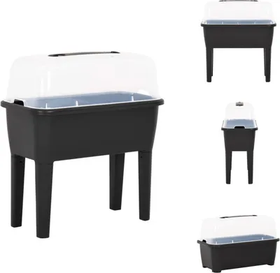 Image de vidaXL Bac surélevé 77x38,7x82 cm PP - Pots de fleurs & Jardinières