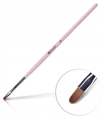 Produktbild von Silcare Light Pink #6 Gel Pinsel für Nagelmodellage