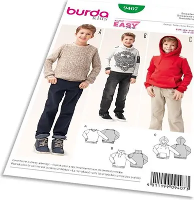 Produktbild von 9407 Sweater, Pulli, Hoody, Burda