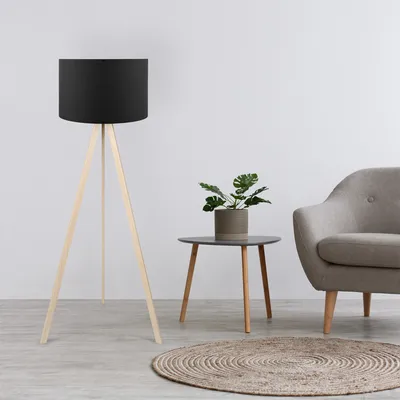 Produktbild von Opviq, AYD-1521, Stehlampen, Schwarz, MDF, 38 x 38 x 140 cm