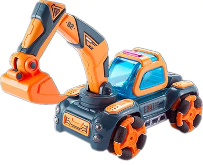 Produktbild von 1:16 3-in-1 Fernbedienungsbagger Stunt Engineering Fahrzeugmodell Spielzeug für Geburtstagsgeschenke