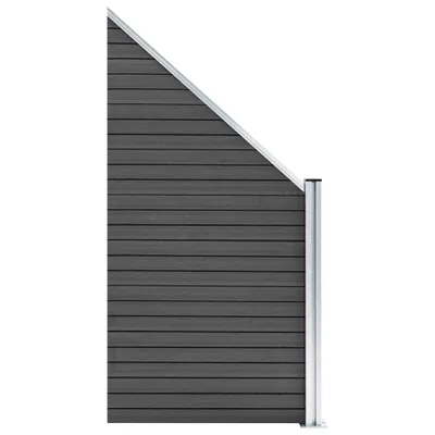 Zdjęcie produktu dla vidaXL Element ogrodzeniowy WPC 95x(105-180) cm czarny