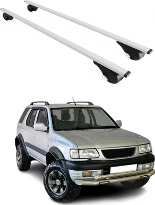 Produktbild von Dachträger Grundtäger für Opel Frontera 1991-2004 75kg Metall Silber 2 tlg