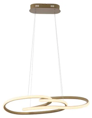 Produktbild von Paul Neuhaus LED Pendellampe TWIST dimmbar per Lichtschalter, warmweiß sand Wohnzimmer, Esszimmer, Küche