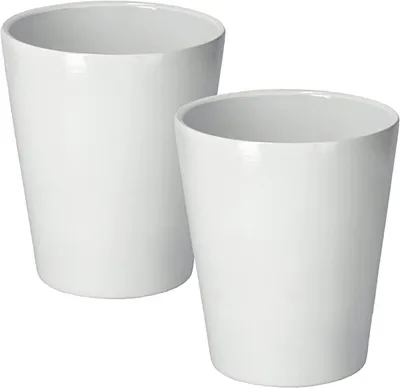 Obrázok produktu pre KOTARBAU® Sada 2 keramických kvetináčov na orchidey H 150 mm ⌀ 120 mm Biela