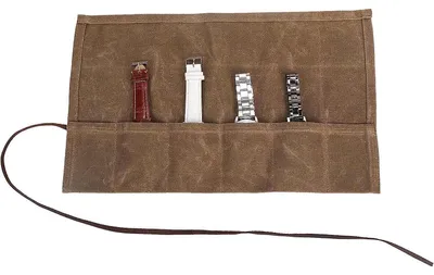 Image de Boîte à montres pour 6 montres, valise de voyage, étui de rangement pour outils, organisateur de bracelets de montres
