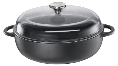 Obrázok produktu pre Küchenprofi 0402551028, 3,25 L, Čierna, Keramický, Plyn, Halogén, Indukčná, Uzavretá doska, liatina, Čierna, liatina