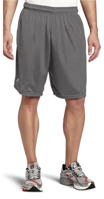 Productafbeelding van Russell Athletic heren mesh shorts met zakken, kort model, staalgrijs, maat X-Large