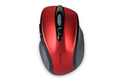 Immagine prodotto di Kensington Pro Fit Mid-Size - Mouse - Destrimano - Ottico - Senza fili - 2,4 GHz - Ricevitore senza fili (USB) - Rosso rubino