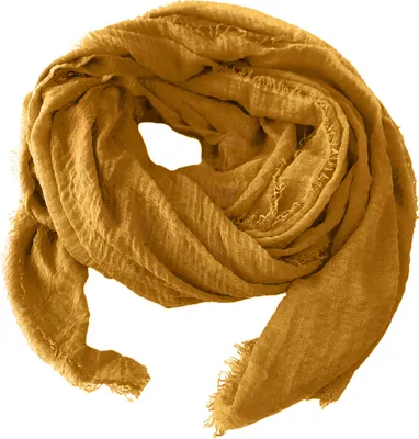 Produktbild von Niklarson Schal Tuch curry Senf 190x100cm Damen Poncho Stola Pareo Viskose T1630