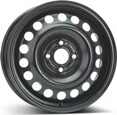 Productafbeelding van 15-inch stalen velg ALCAR, 15" x 6", 4x100 boutgaten, ET49, 56,50 mm naafdiameter, zwarte velg