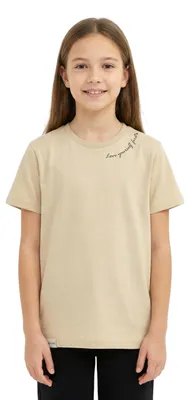 Produktbild von Mädchen T-shirt - Beige - Größe 140 - 100% Baumwolle - Kinderbekleidung