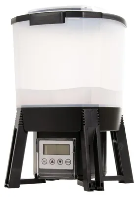 Productafbeelding van Visvoederautomaat vijver - Zonne-energie - 6 liter - Zonnepaneel - 1-6 voedertijden