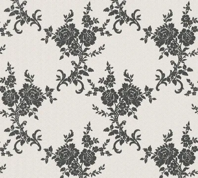 Zdjęcie produktu dla A.S. Création teksturowana tapeta odklejana i przyklejana Belle Epoque tapeta metaliczna czarna biała 10,05 m x 0,53 m 110220 1102-20