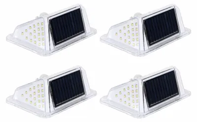 Image de Lot de 4 Luminaires Solaires 90 LED COB avec Détecteur de Mouvement