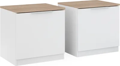 Obrázek produktu pro Noční stolek Vicco Betti Bílá/Sonoma Sada 2 kusů, Model 41546