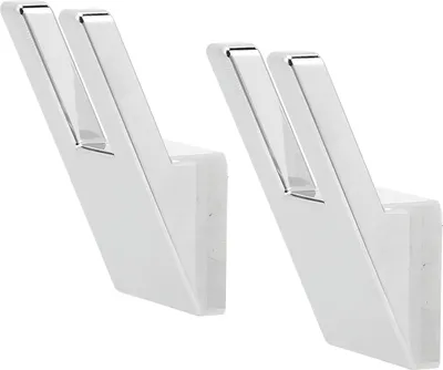 Imagen del producto de 2 ganchos para caravanas, con revestimiento, capacidad máxima de 6,8 kg, para colgar en la pared con tornillos, ideales para autocaravanas y barcos