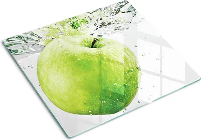 Obrázok produktu pre Sklenená ochranná doska – Kryt varnej dosky – Kryt na indukčnú dosku – 60x52 cm – Rýchle čistenie – Tvrdené sklo – Jablková voda
