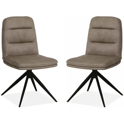 Produktbild von MX Sofa Esszimmerstuhl Giza - Taupe (2er-Set)