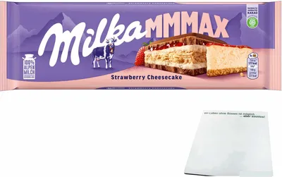 Produktbild von Milka Strawberry Cheesecake (300g Großtafel) + usy Block