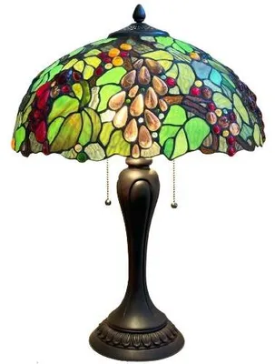 Immagine prodotto di Lampada Tiffany con catene Ø42*60 WINE OVAL