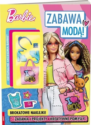 Zdjęcie produktu dla Barbie Zabawa Modą Książka z zadaniami i naklejkami Ameet