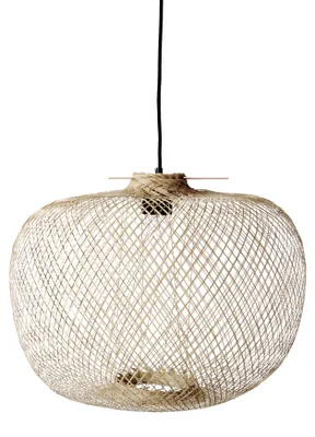 Zdjęcie produktu dla Bloomingville Bambusowa lampa wisząca owalna