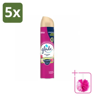Produktbild von 5 x Glade Raumspray Relaxing Zen - 300 ml - Sparpackung - 5 Stücke