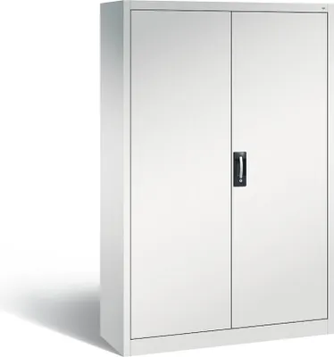 Produktbild von C+P Büro-Drehtürenschrank Acurado | HxBxT 195x120x40cm | Lichtgrau