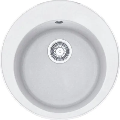 Imagen del producto de Fregadero FRANKE modelo PAMIRA ROG 610-41, color Glacier, con válvula de desagüe lateral