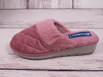Obrázok produktu pre Teplé dámske papuče Inblu GY13-023 staroružové s kožušinou
