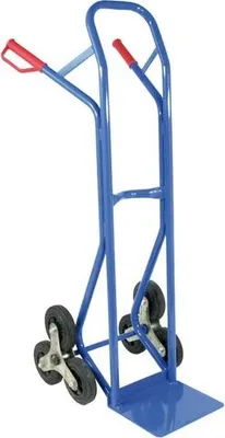 Produktbild von Treppenkarre 200 kg - Dreiarm-Radsterne - Vollgummiräder - Sicherheitsgriffe - Treppenwagen
