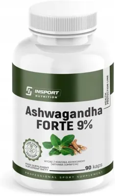 Produktbild von Ashwagandha Forte 600 mg – 90 Kapseln – 9 % Withanolide – INSPORT