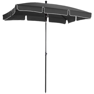 Produktbild von Sonnenschirm Strandschirm Gartenschirm Schirm Balkonschirm Sonnenschutz knickbar Grau