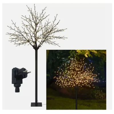 Zdjęcie produktu dla Świąteczne drzewko LED 220 cm ciepła biel lampki choinka święta