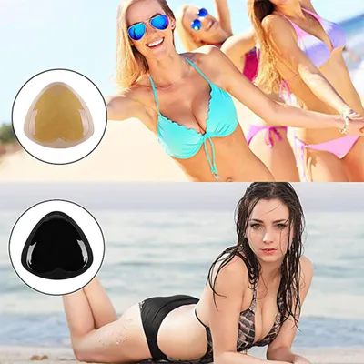 Obrázek produktu pro 2 páry silikonových vložek do podprsenky, samolepicí vložky, odnímatelné lepicí zvedací vložky do podprsenky pro ženy