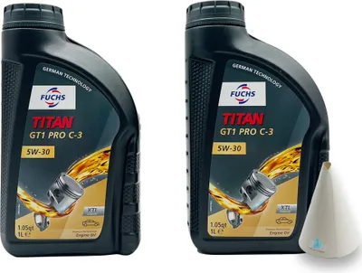 Produktbild von 2 L Fuchs Titan GT1 Pro C-3  5W30 | VW 504 00 / 507 00 | MB 229.51 | BMW LL-04 | mit Trichter