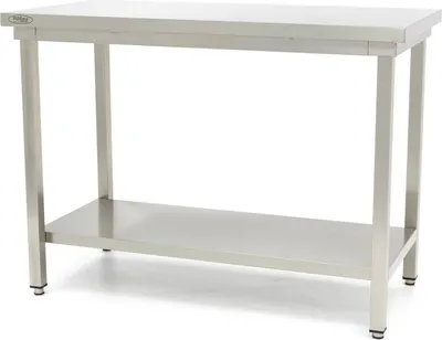 Produktbild von Maxima - Gastro Edelstahltisch - 180 x 60 cm - Einstellbare Höhe - mit Lagerregal