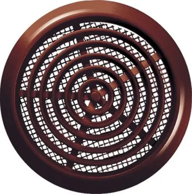 Produktbild von Braunes Lüftungsgitter für 80 mm Öffnung