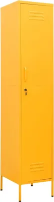 Image de Armoire à casiers Jaune moutarde 35x46x180 cm Acier
