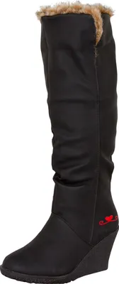Produktbild von LOVENESS, Damen Fellstiefel Damenfellstiefel Stiefeletten gefuetterte Stiefel Boots, Farbe Schwarz, EU 40