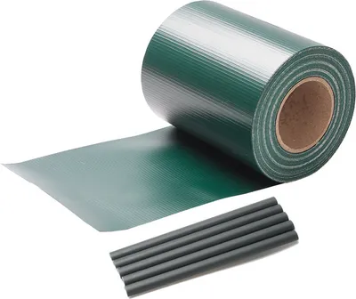 Produktbild von Aopunly Sichtschutzstreifen PVC Doppelstabmatten Zaun Windschutz 35m x 19 cm Grün